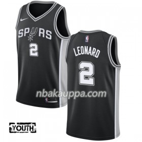 San Antonio Spurs Kawhi Leonard 2 Nike 2017-18 Musta Pelipaidat Swingman - Lasten